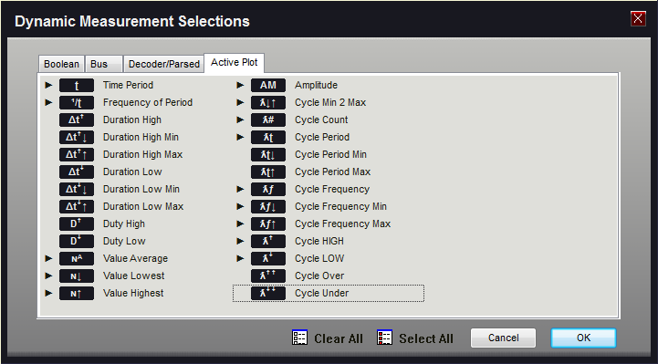 dynamic plot select