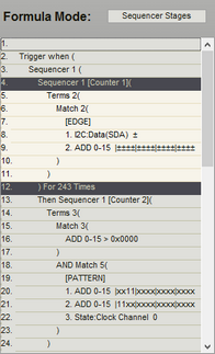 sequencer formula view